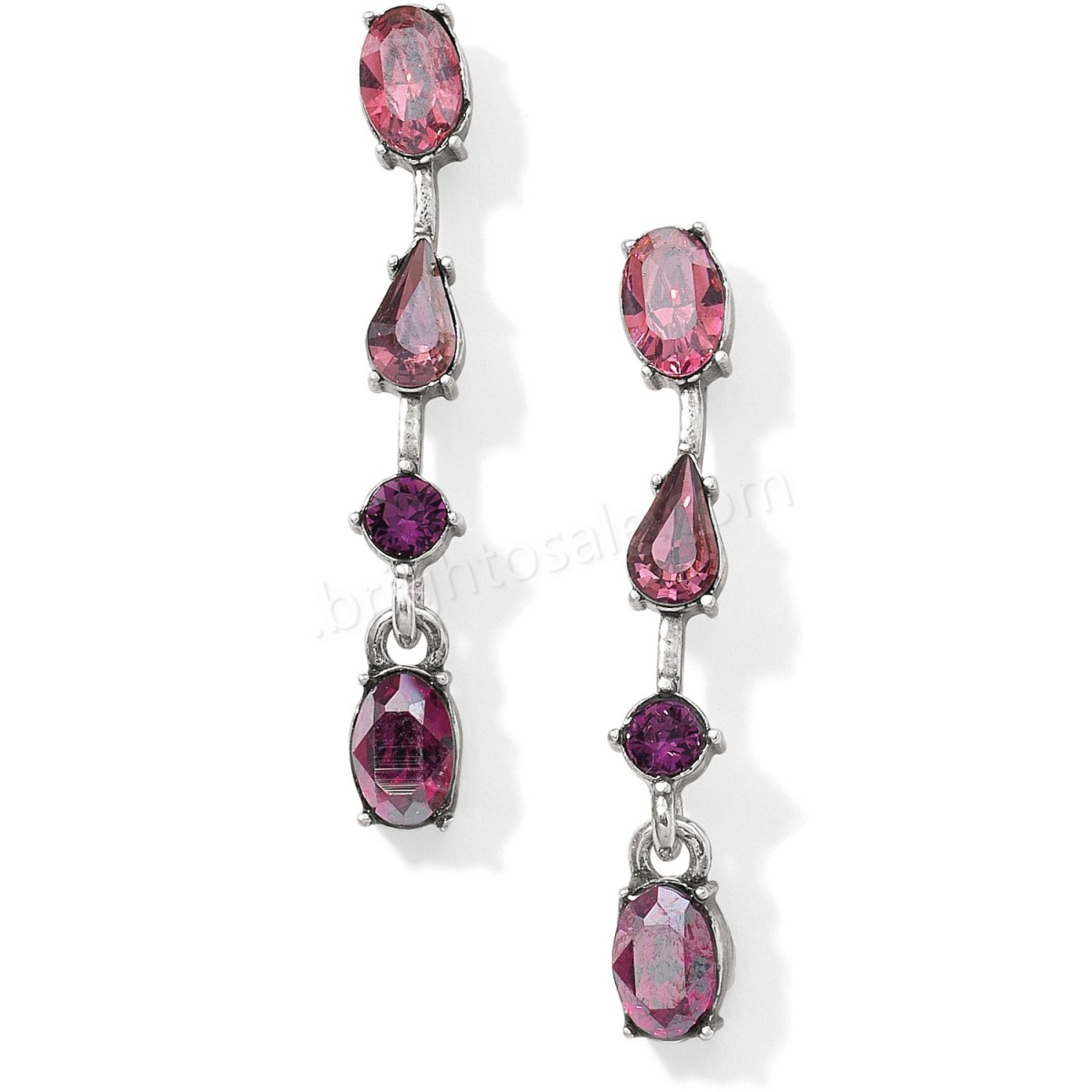 Brighton Collectibles & Online Discount One Love Slim Crystal Post Drop Earrings - -3