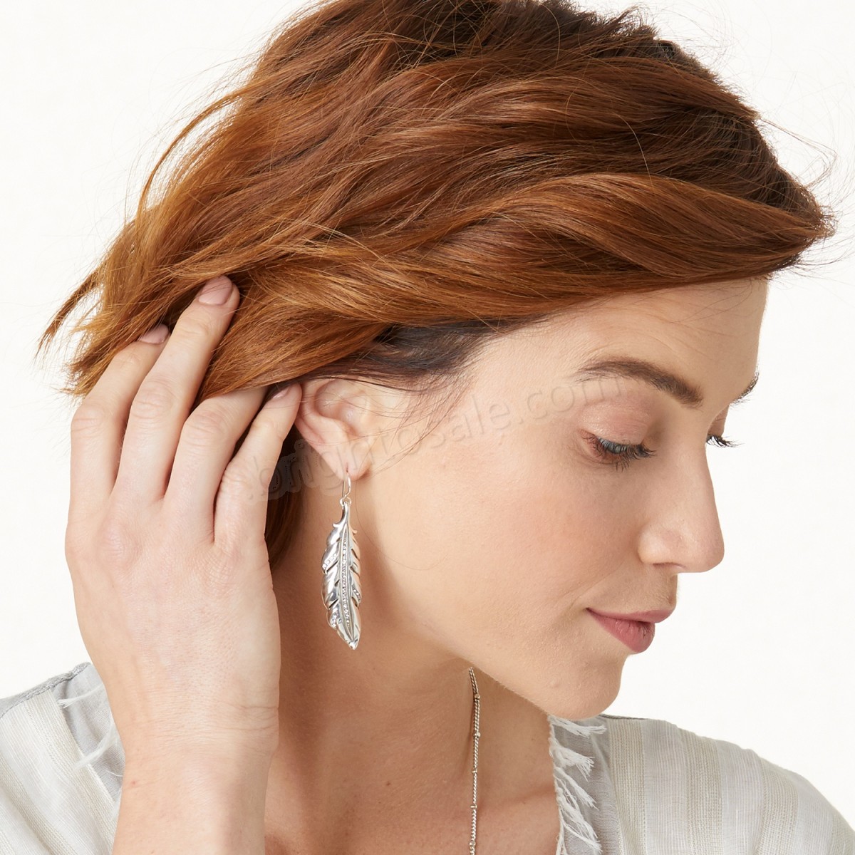 Brighton Collectibles & Online Discount Contempo Ice Feather French Wire Earrings - -2