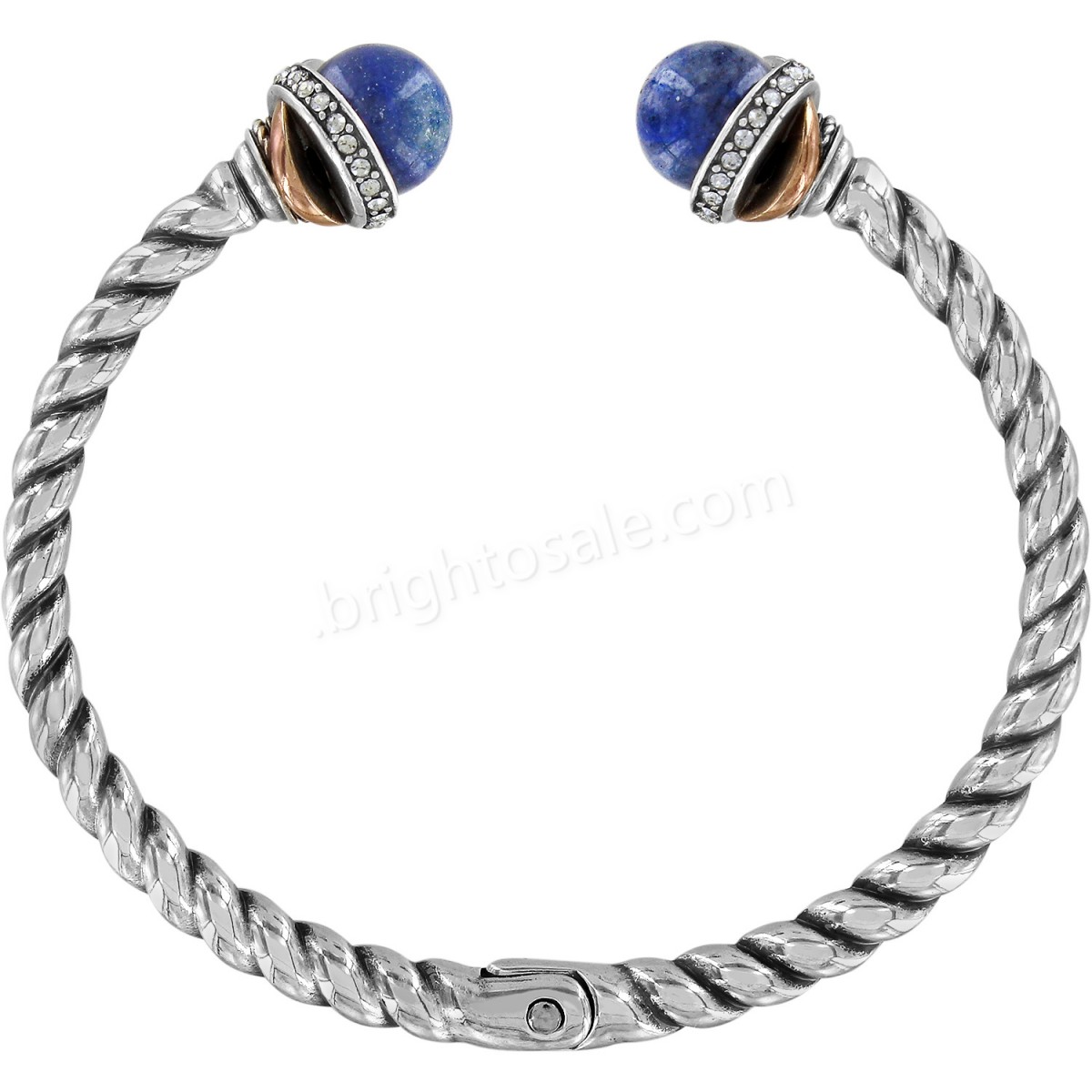 Brighton Collectibles & Online Discount Neptune's Rings Brazil Blue Quartz Open Hinged Bangle - -1