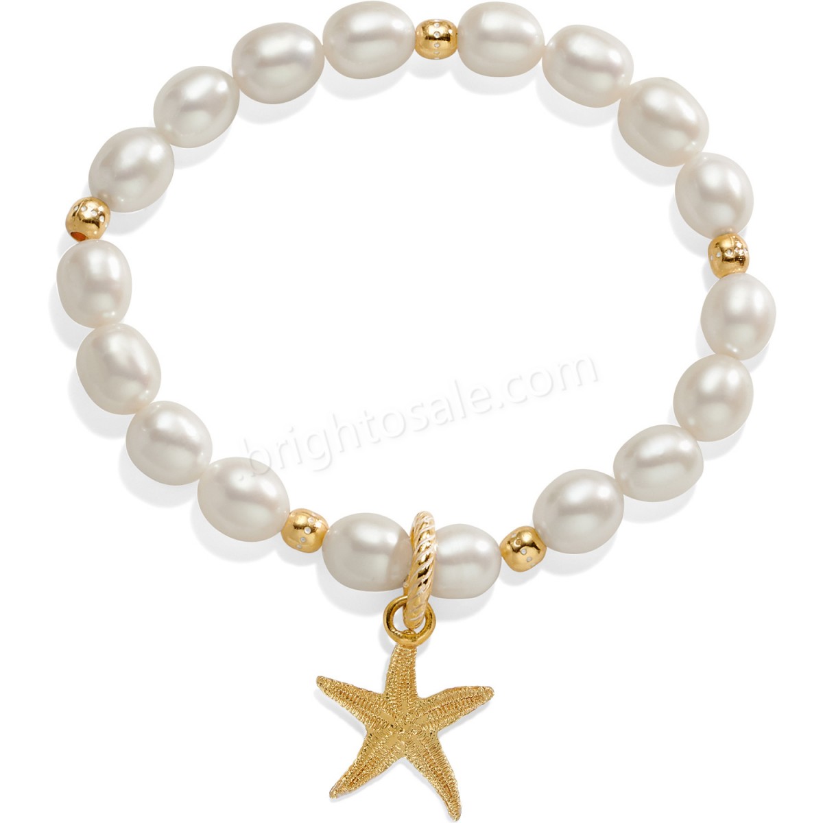 Brighton Collectibles & Online Discount Sea Shore Pearl Starfish Stretch Bracelet - -1