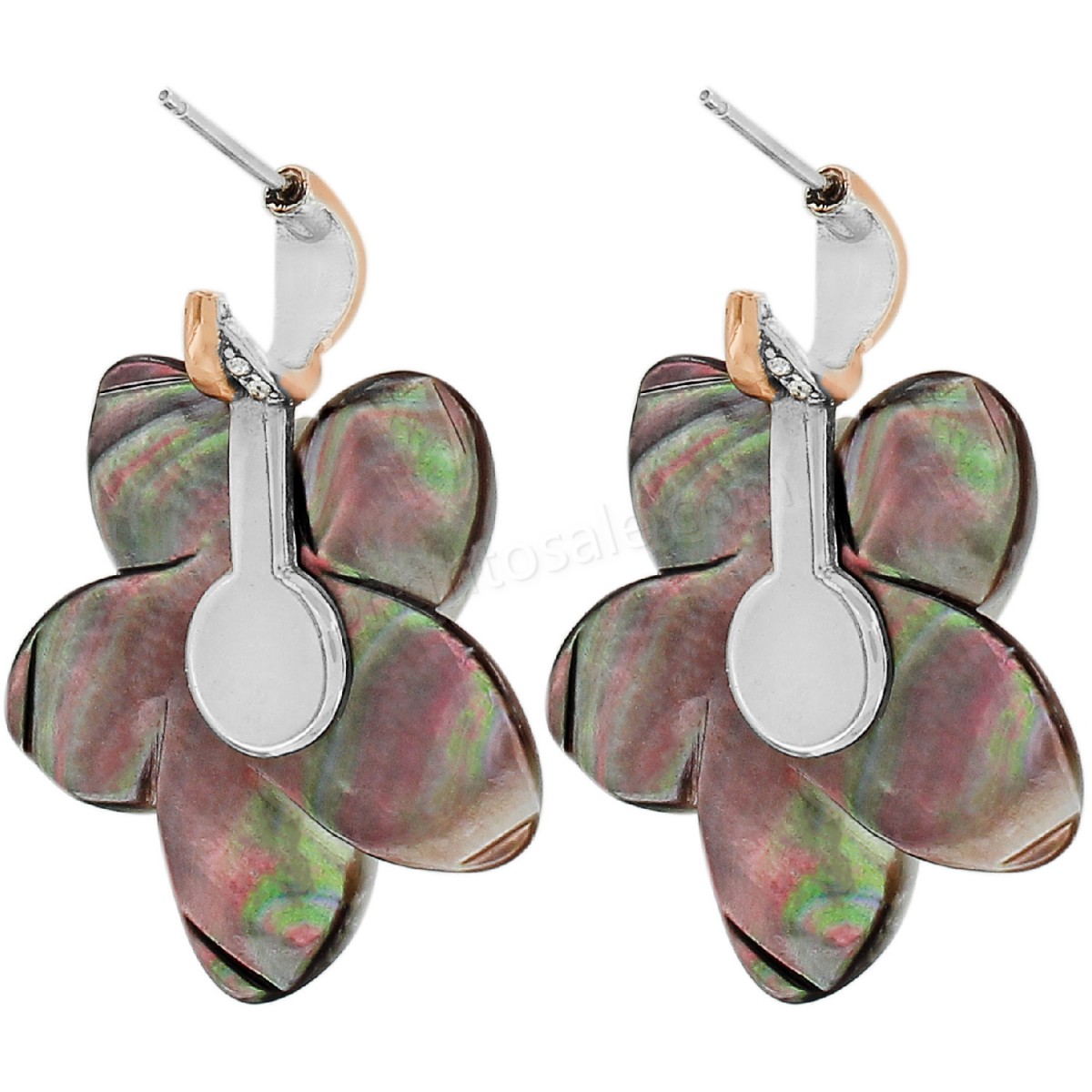 Brighton Collectibles & Online Discount Neptune's Rings Shell Flower Earrings - -1