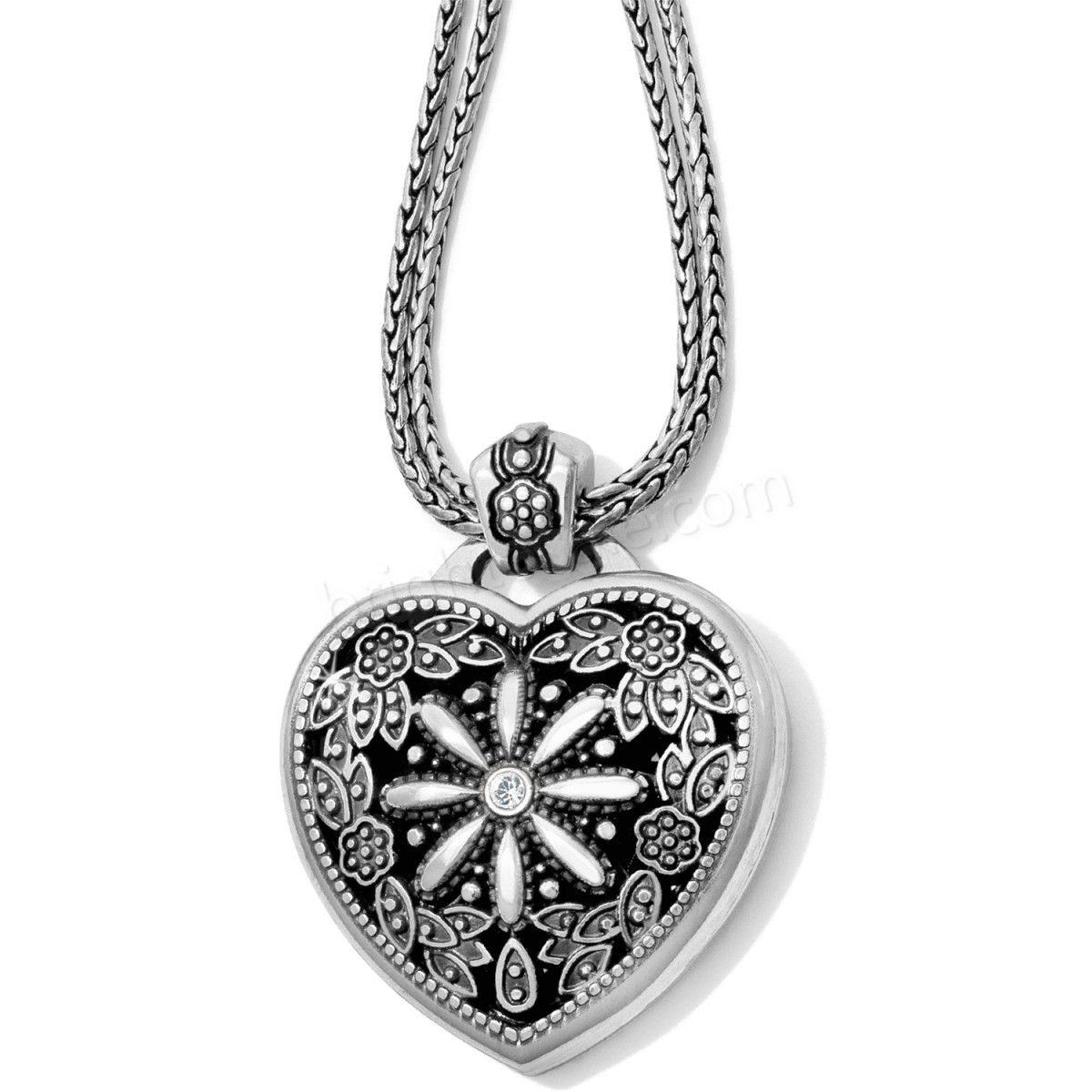 Brighton Collectibles & Online Discount Floral Heart Locket Necklace - -0