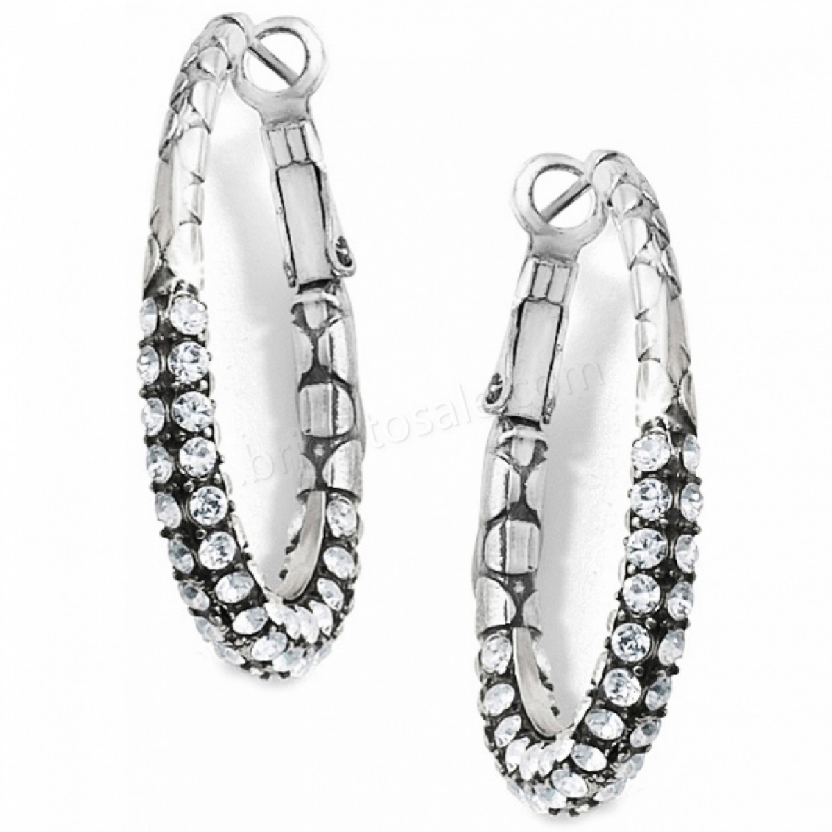 Brighton Collectibles & Online Discount Pebble Pave Hoop Earrings - -0
