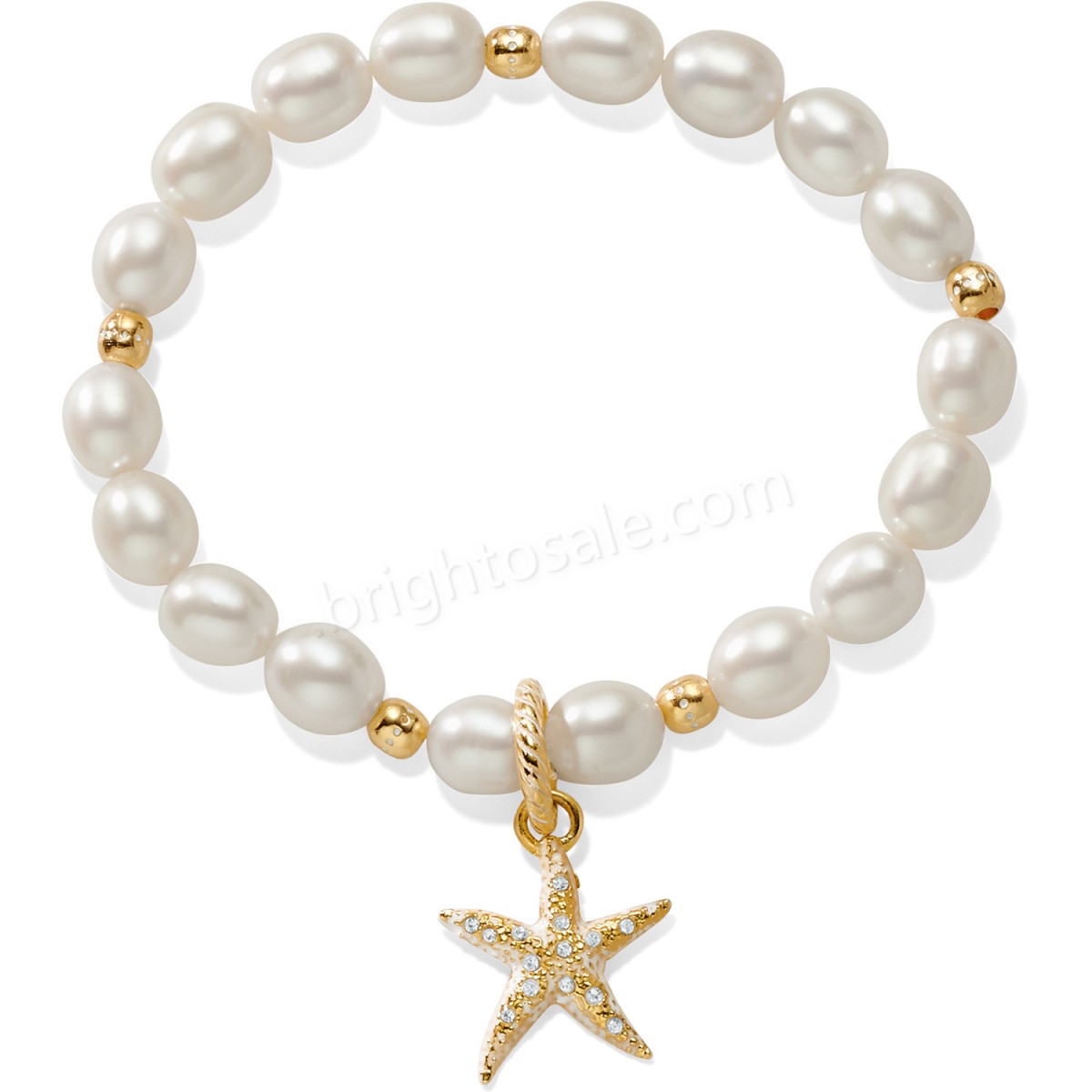 Brighton Collectibles & Online Discount Sea Shore Pearl Starfish Stretch Bracelet - -0