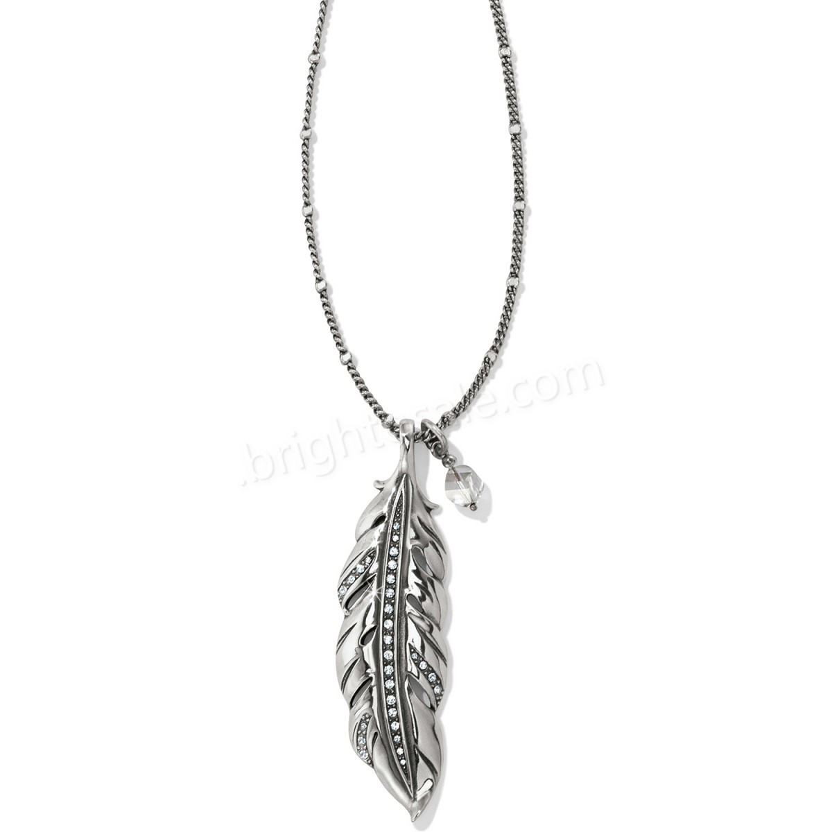 Brighton Collectibles & Online Discount Contempo Ice Feather Convertible Reversible Necklace - -0