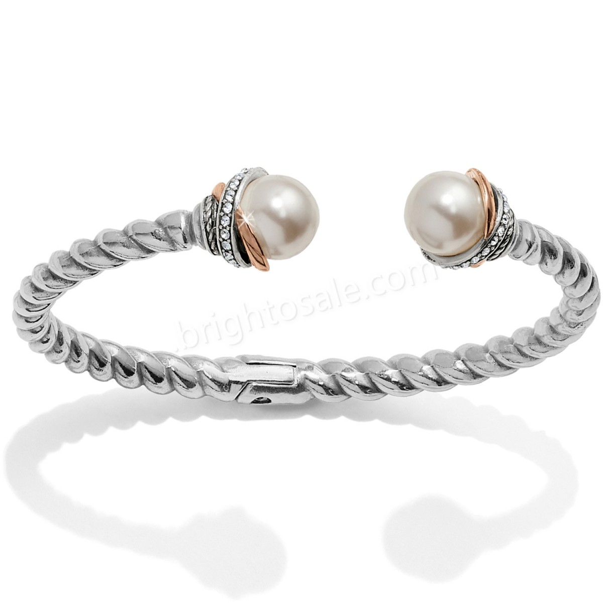 Brighton Collectibles & Online Discount Neptune's Rings Pearl Open Hinged Bangle - -0