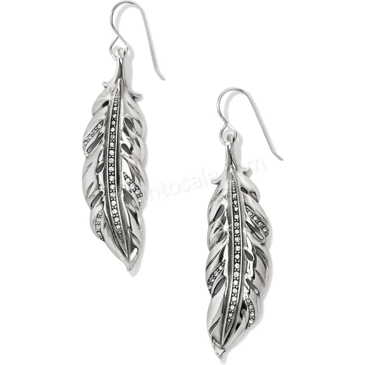 Brighton Collectibles & Online Discount Contempo Ice Feather French Wire Earrings - -0