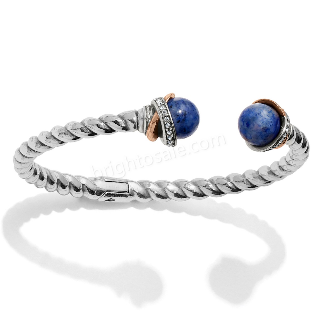 Brighton Collectibles & Online Discount Neptune's Rings Brazil Blue Quartz Open Hinged Bangle - -0