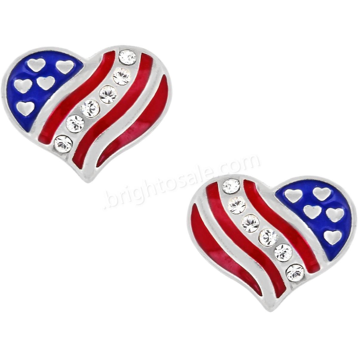 Brighton Collectibles & Online Discount Hearts and Stripes Mini Post Earrings - -0