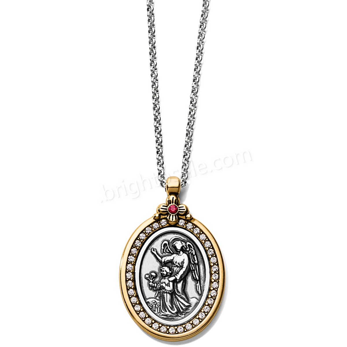 Brighton Collectibles & Online Discount Guardian Angel Two-Tone Pendant Necklace - -0