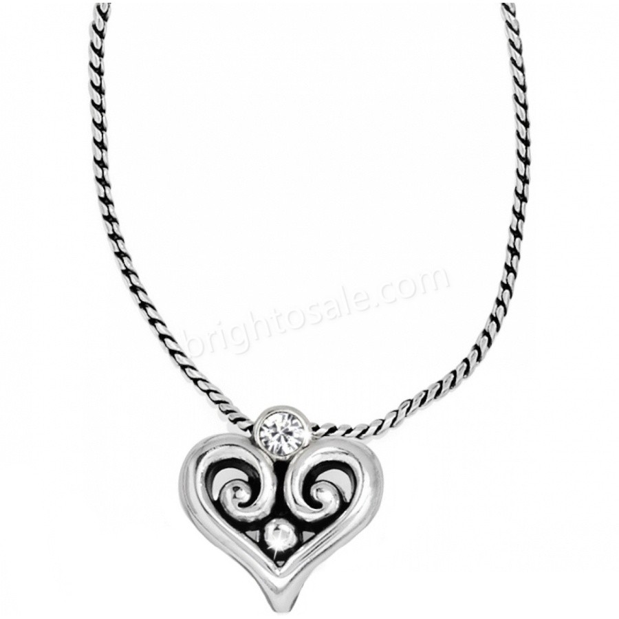Brighton Collectibles & Online Discount Alcazar Heart Badge Clip Necklace - Brighton Collectibles & Online Discount Alcazar Heart Badge Clip Necklace