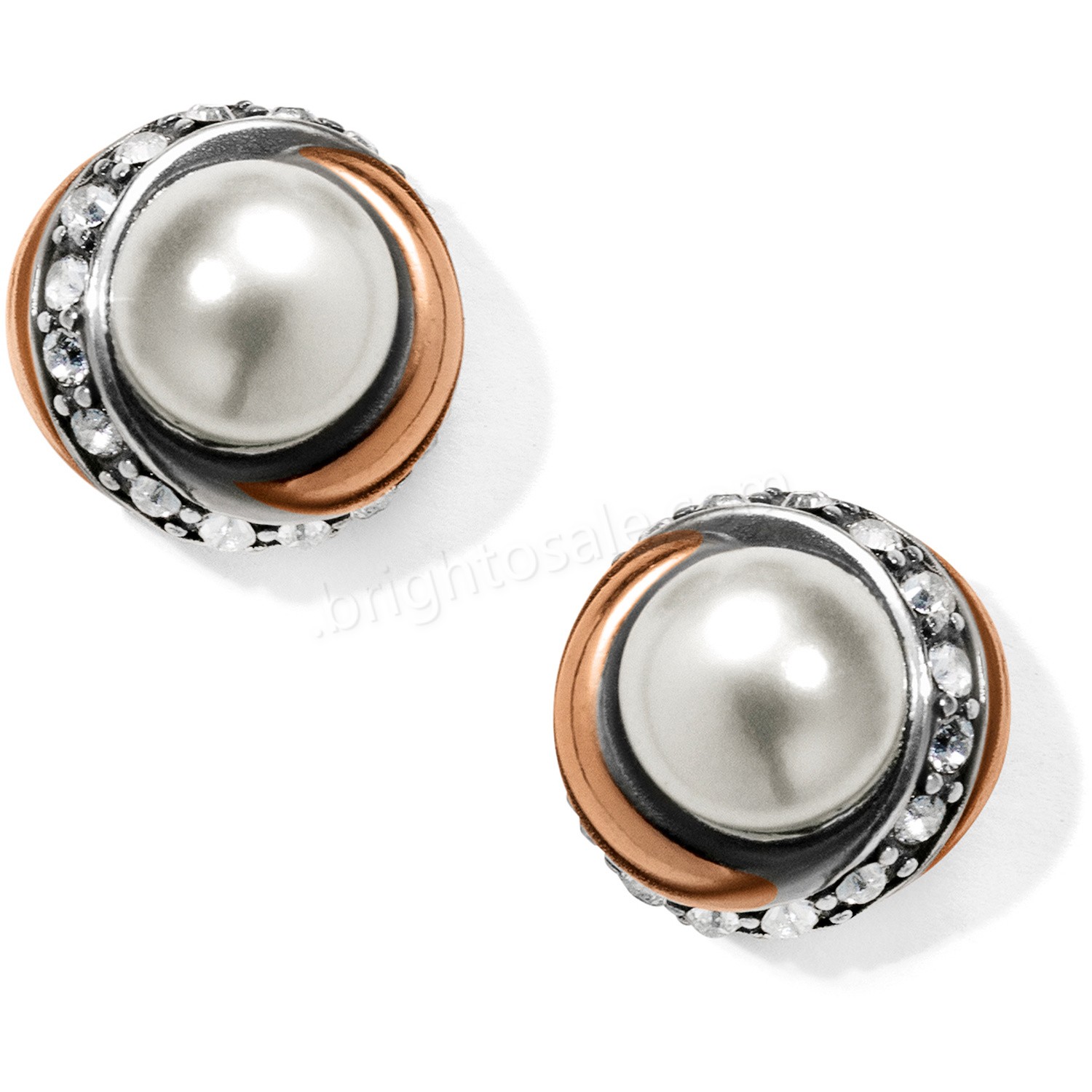 Brighton Collectibles & Online Discount Neptune's Rings Pearl Button Earrings - Brighton Collectibles & Online Discount Neptune's Rings Pearl Button Earrings