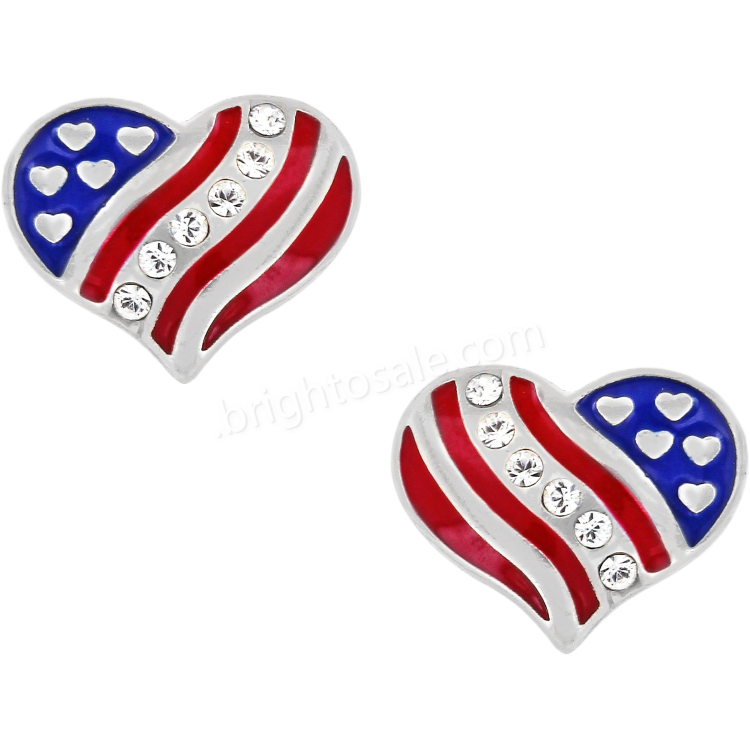Brighton Collectibles & Online Discount Hearts and Stripes Mini Post Earrings - Brighton Collectibles & Online Discount Hearts and Stripes Mini Post Earrings