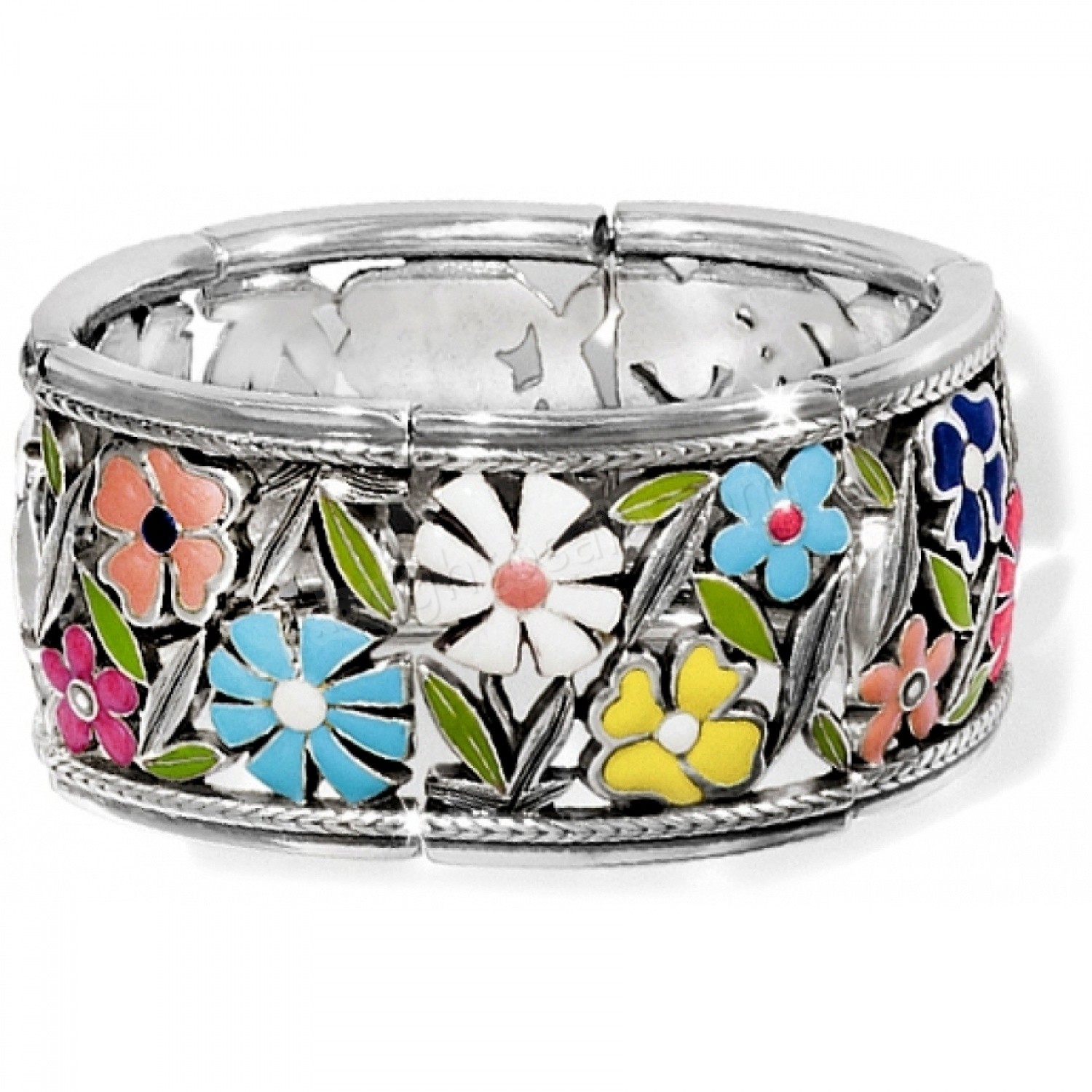 Brighton Collectibles & Online Discount Painted Garden Stretch Bracelet - Brighton Collectibles & Online Discount Painted Garden Stretch Bracelet