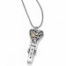 Brighton Collectibles & Online Discount Floating Heart Badge Clip Necklace