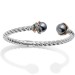 Brighton Collectibles & Online Discount Neptune's Rings Gray Pearl Open Hinged Bangle - 0